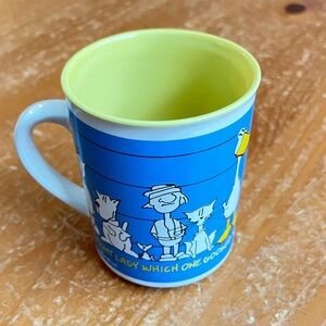 VINTAGE 1985 JOHN BARON DUCKTAILS MUG "ALRIGHT LADY WHICH ONE GOOSED YOU"